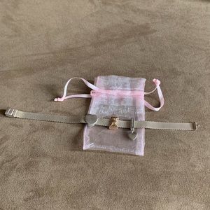 Retired Pandora Mesh Bracelet Valentines 3 Clips Charms Sterling Silver 925